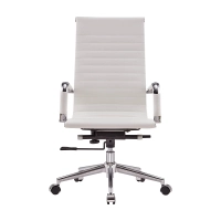 Korkeaselkäinen italialainen nahkainen toimistotuoli | Ergonomia ja ammattimainen tyyli