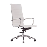 Task Kontorsstol i italienskt läder med hög rygg | Ergonomi och professionell stil