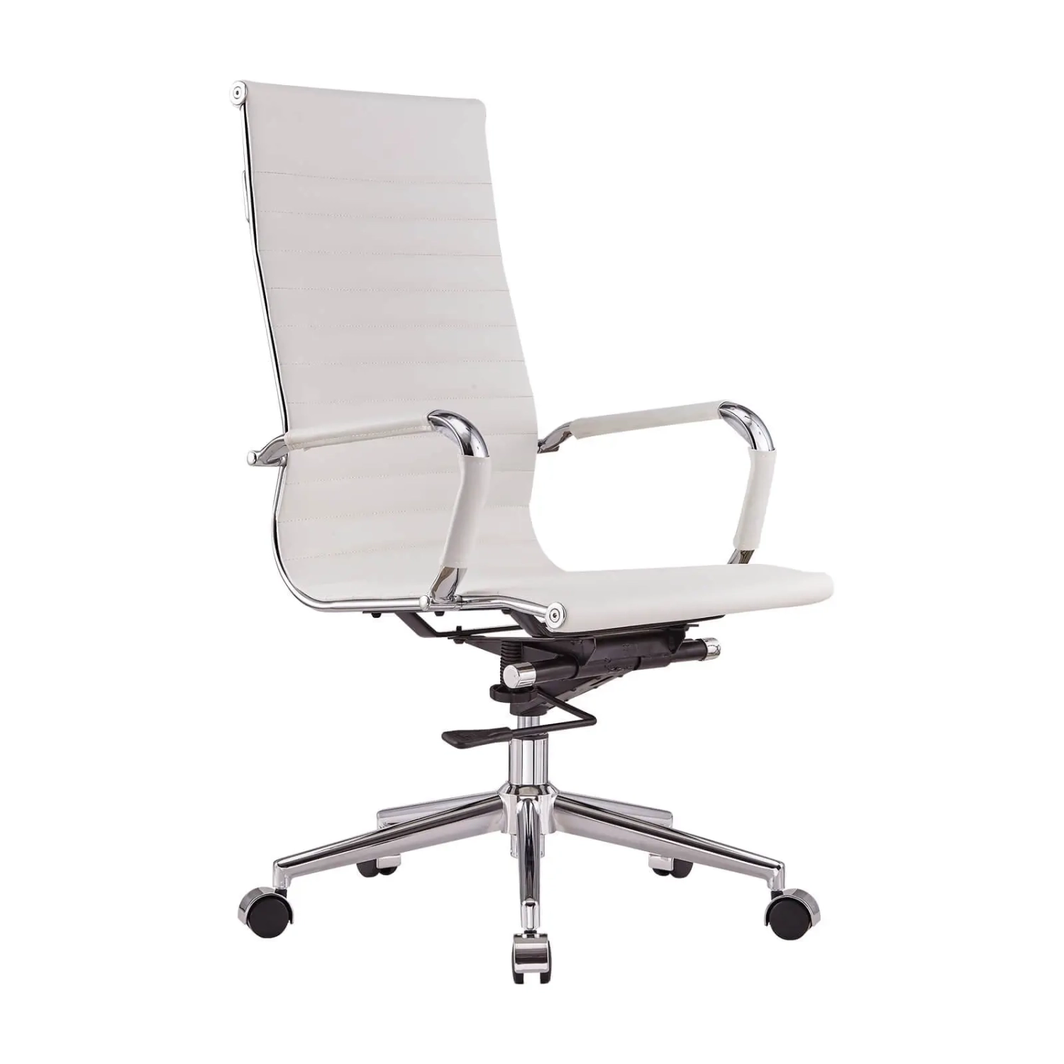 Task Kontorsstol i italienskt läder med hög rygg | Ergonomi och professionell stil