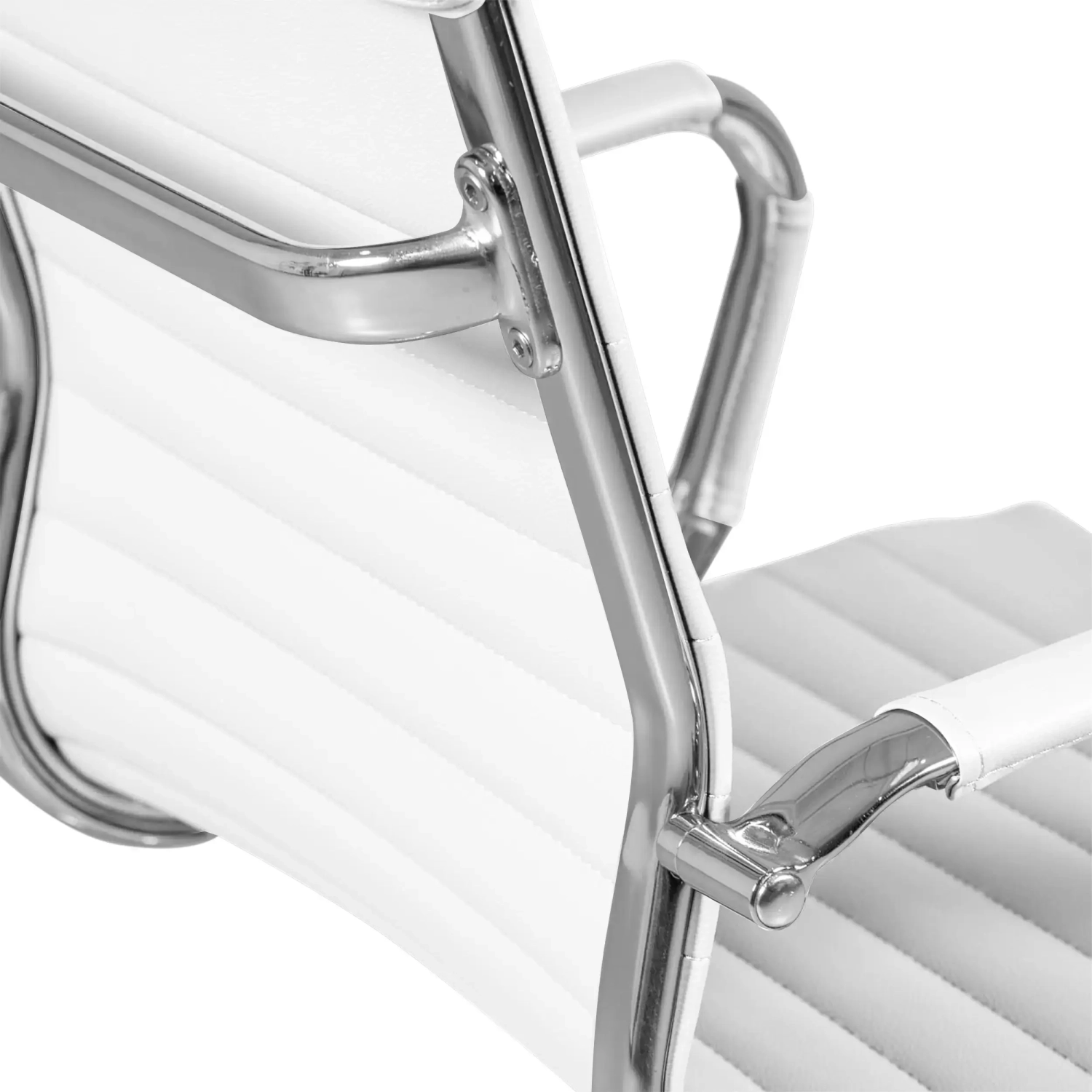 Chaise de bureau en cuir italien à dossier haut - Ergonomie et style professionnel