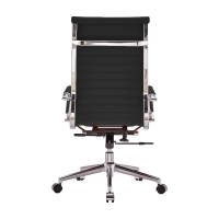 Úkolová italská kožená kancelářská židle s vysokým opěradlem | Ergonomie a profesionální styl