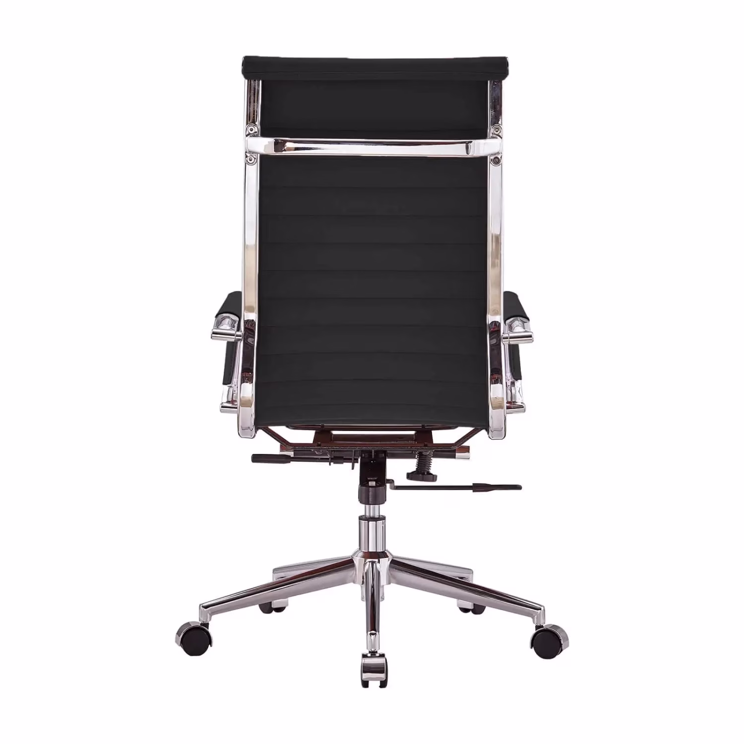 Chaise de bureau en cuir italien à dossier haut - Ergonomie et style professionnel
