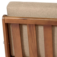 Industrial Sofa Daneu upholstered in cotton-Wooden Sofas-Mueble Design