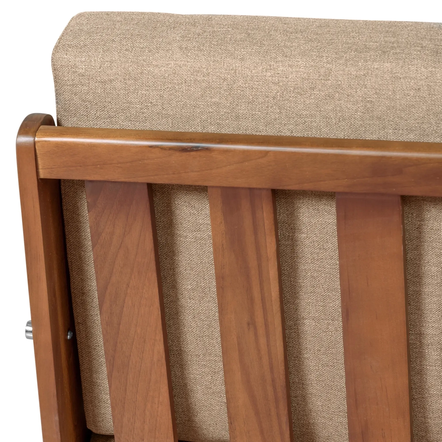 Divano industriale Daneu imbottito in cotone-Divani in legno-Mobilie Design