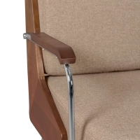 Industriële Sofa Daneu bekleed met katoen - Houten Sofas - Mobelarium