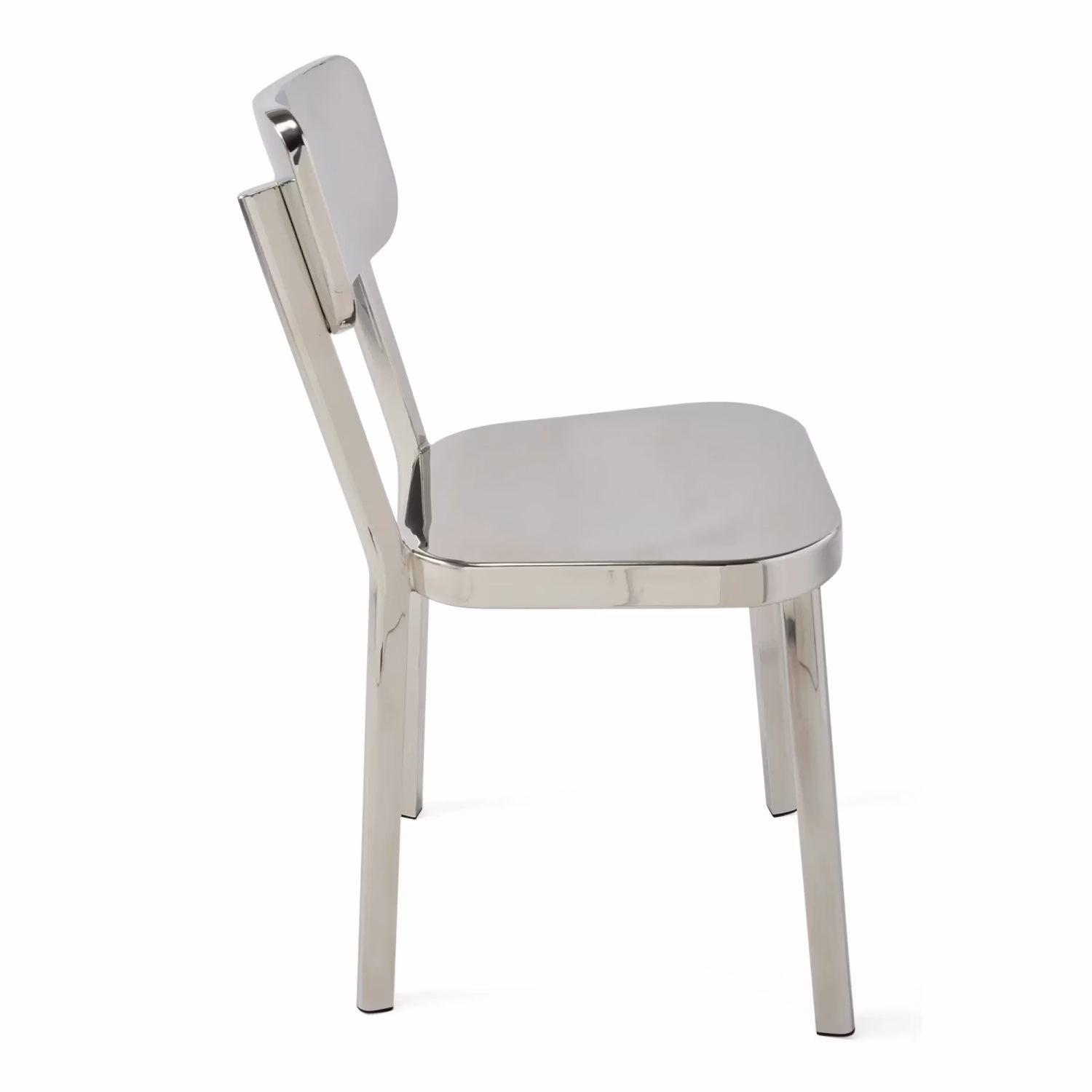 Chaise Delawere en acier inoxydable : Design industriel élégant