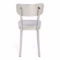 Chaise Delawere en acier inoxydable : Design industriel élégant