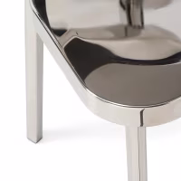 Chaise Delawere en acier inoxydable : Design industriel élégant
