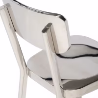 Chaise Delawere en acier inoxydable : Design industriel élégant