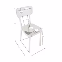 Chaise Delawere en acier inoxydable : Design industriel élégant