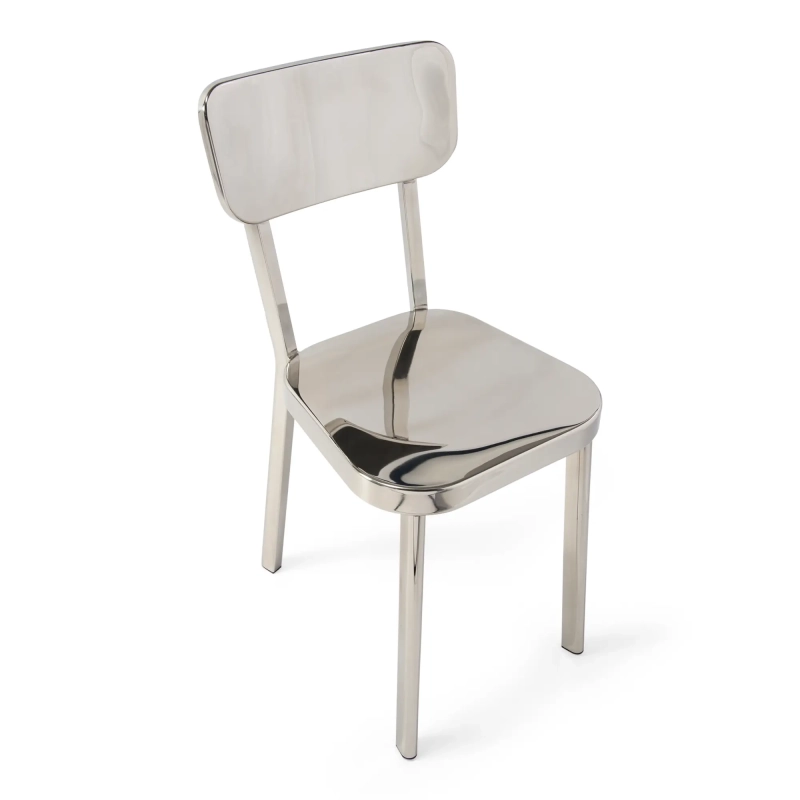 Delawere-stol i rostfritt stål : Elegant industridesign
