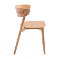 Chaise de salle à manger en frêne naturel Notorius | Design élégant scandinave