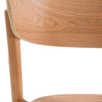Chaise de salle à manger en frêne naturel Notorius | Design élégant scandinave