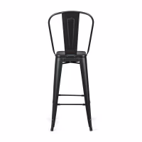 Bistro Tabouret industriel de style avec dossier - Tabourets industriels