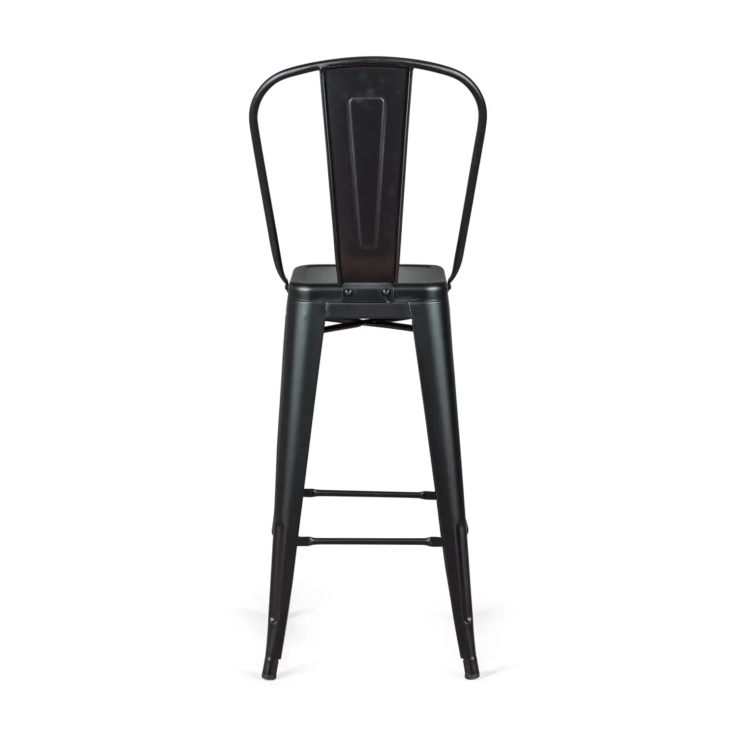 Bistro Tabouret industriel de style avec dossier - Tabourets industriels