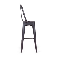 Bistro Taburete industrial Style con respaldo - Taburetes industriales