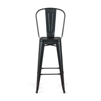 Bistro Style industrial stool with backrest - Industrial stools