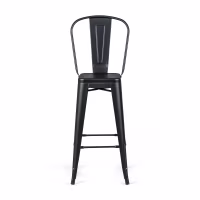 Bistro Tabouret industriel de style avec dossier - Tabourets industriels