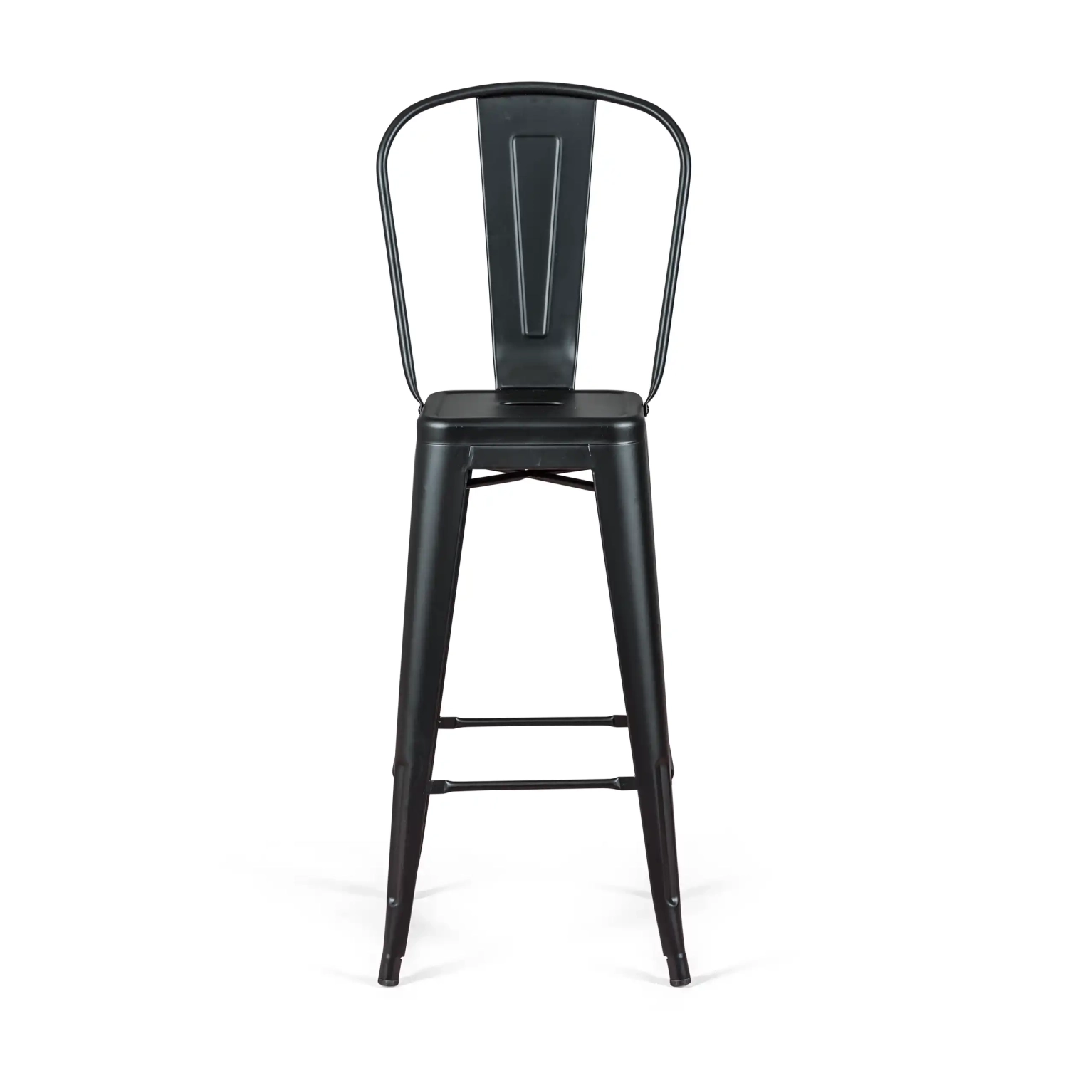 Bistro Taburete industrial Style con respaldo - Taburetes industriales