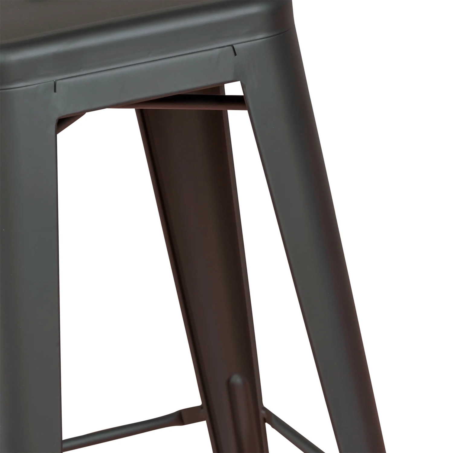 Bistro taburete industrial Matt 76CM blanco - Taburetes y sillas industriales