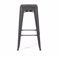 Bistro tabouret industriel Matt 76CM blanc - Tabourets et chaises industriels