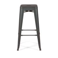 Bistro banco industrial Matt 76CM branco - Bancos e cadeiras industriais