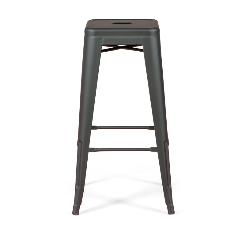Bistro industrial stool Matt 76CM white - Industrial stools and chairs