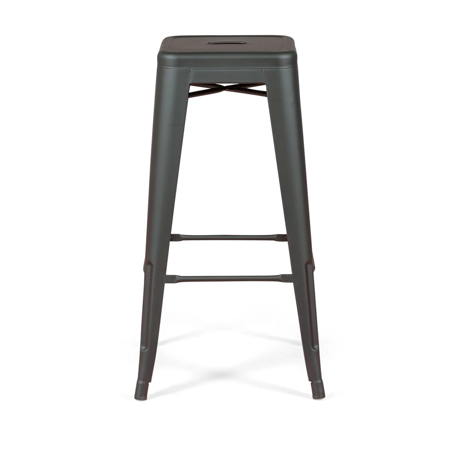 Bistro taburete industrial Matt 76CM blanco - Taburetes y sillas industriales