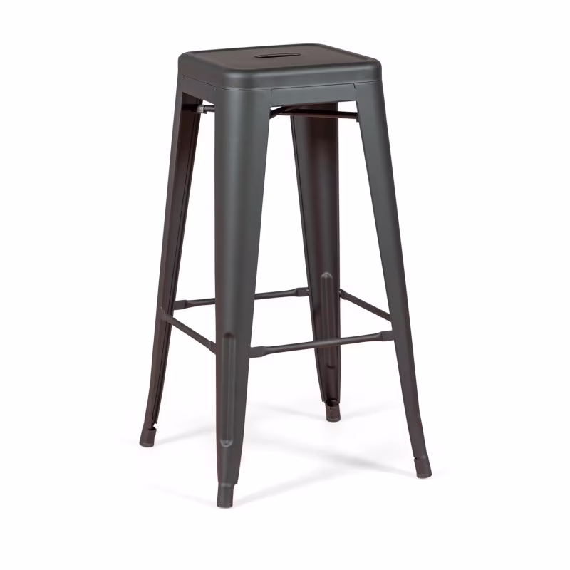 Bistro tabouret industriel Matt 76CM blanc - Tabourets et chaises industriels