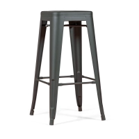 Bistro banco industrial Matt 76CM branco - Bancos e cadeiras industriais