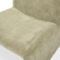 Fauteuil design Bâle rembourré, style minimaliste et confortable