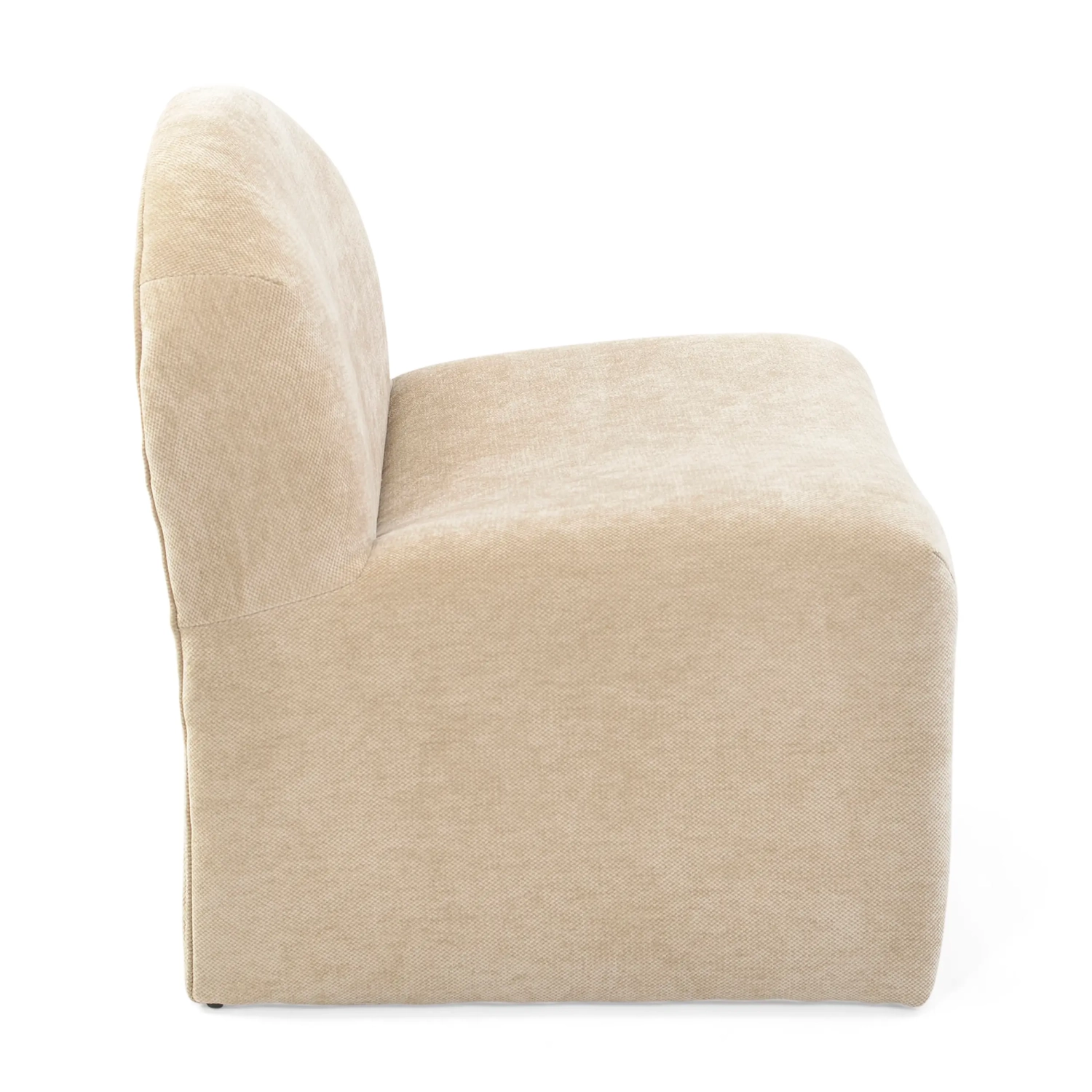 Gestoffeerde design fauteuil Basel, minimalistische en comfortabele stijl