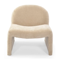 Basel upholstered design armchair, minimalist and comfortable style