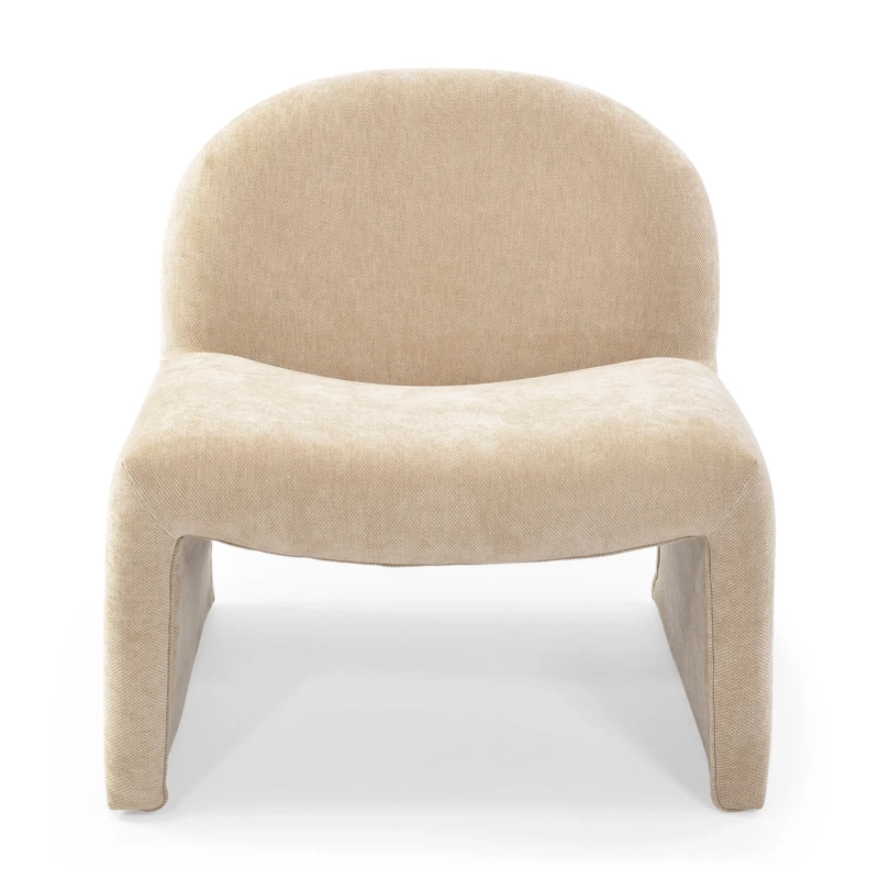 Fauteuil design Bâle rembourré, style minimaliste et confortable