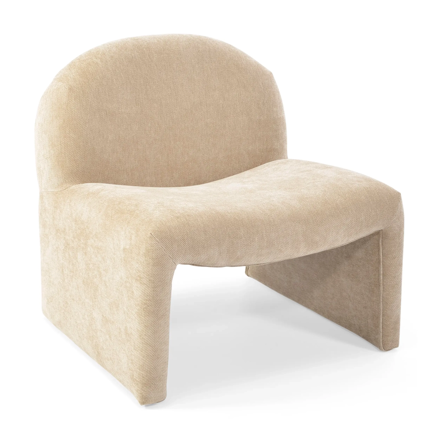 Gestoffeerde design fauteuil Basel, minimalistische en comfortabele stijl