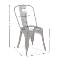 Industrial chair Bistro Style Matt - Industrial stools and chairs