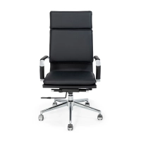 Fauteuil de bureau Studio à dossier haut | Fauteuil de bureau ergonomique en simili cuir