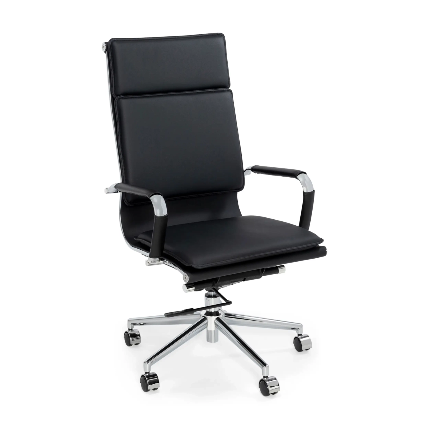 Fauteuil de bureau Studio à dossier haut | Fauteuil de bureau ergonomique en simili cuir