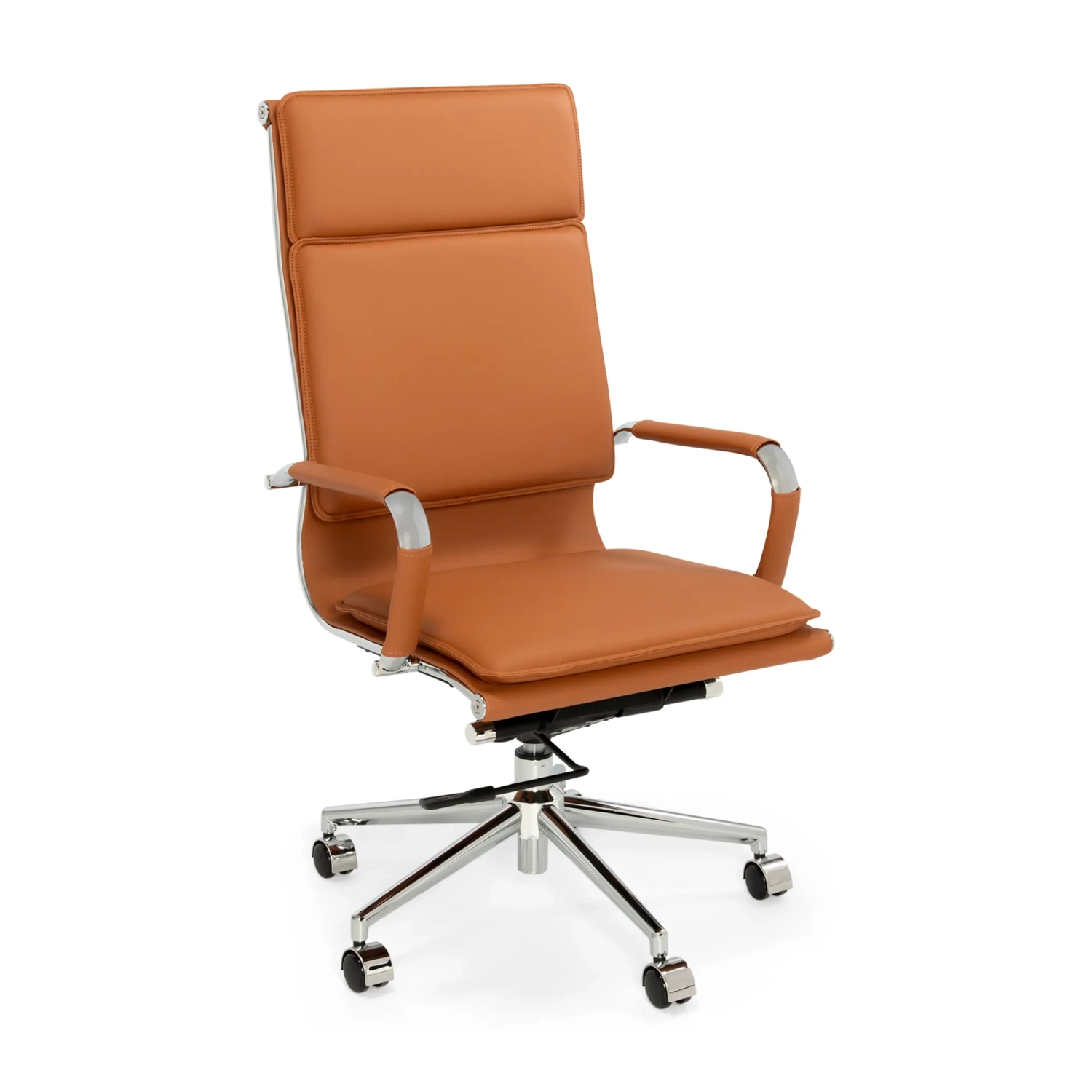 Fauteuil de bureau Studio à dossier haut | Fauteuil de bureau ergonomique en simili cuir