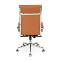 Fauteuil de bureau Studio à dossier haut | Fauteuil de bureau ergonomique en simili cuir