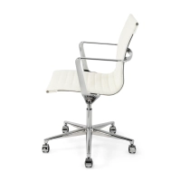 Fauteuil de bureau en cuir « Task Executive » à dossier bas | Fauteuil de bureau haut de gamme