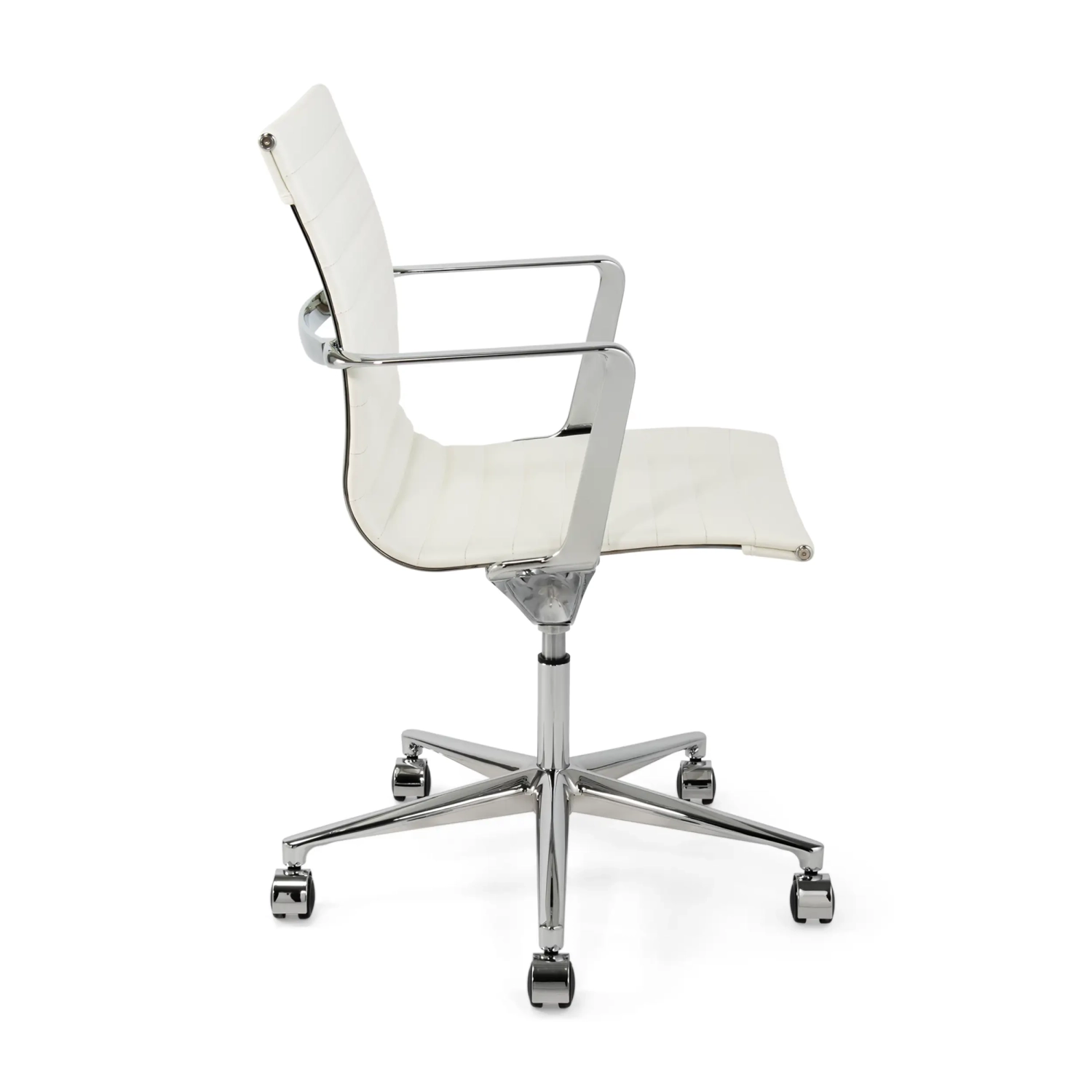 Fauteuil de bureau en cuir « Task Executive » à dossier bas | Fauteuil de bureau haut de gamme