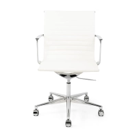 Fauteuil de bureau en cuir « Task Executive » à dossier bas | Fauteuil de bureau haut de gamme