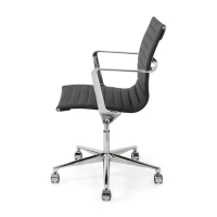 Fauteuil de bureau en cuir « Task Executive » à dossier bas | Fauteuil de bureau haut de gamme