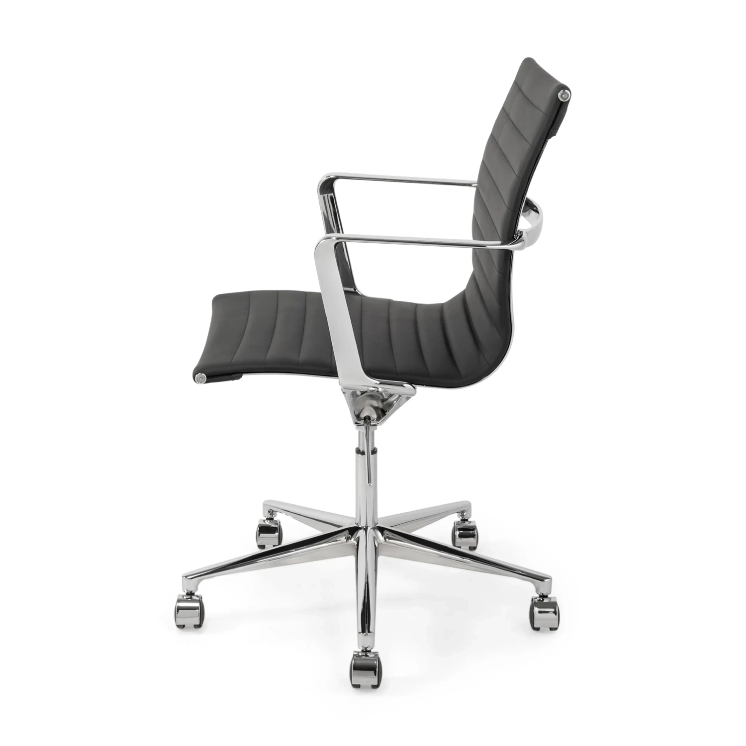 Fauteuil de bureau en cuir « Task Executive » à dossier bas | Fauteuil de bureau haut de gamme