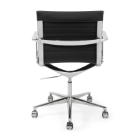 Fauteuil de bureau en cuir « Task Executive » à dossier bas | Fauteuil de bureau haut de gamme