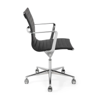 Fauteuil de bureau en cuir « Task Executive » à dossier bas | Fauteuil de bureau haut de gamme