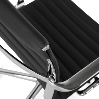 Fauteuil de bureau en cuir à dossier bas « Task Executive » | Fauteuil de bureau haut de gamme