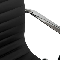 Fauteuil de bureau en cuir « Task Executive » à dossier bas | Fauteuil de bureau haut de gamme