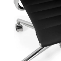 Fauteuil de bureau en cuir « Task Executive » à dossier bas | Fauteuil de bureau haut de gamme